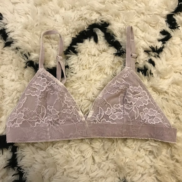 Urban Outfitters Other - Urban Outfitters Lavender Lace and Velvet Bralette